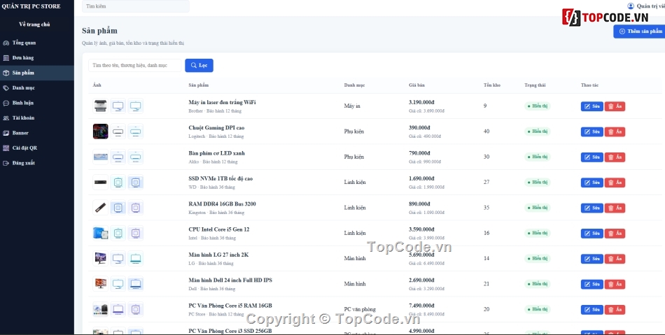 Share Code Website Bán Máy Tính,Website Bán Máy Lọc,code w    eb